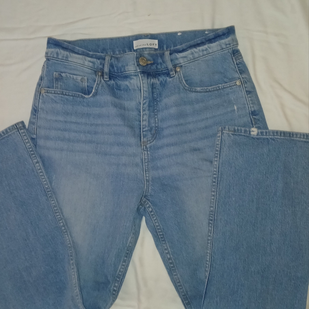 LOFT Light Blue Wide Leg Jeans